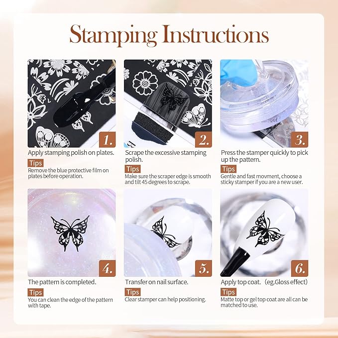 BORN PRETTY Stamping Nail Polish 12Colors Fall Winter Stamping Polish Set for Stamp Nails