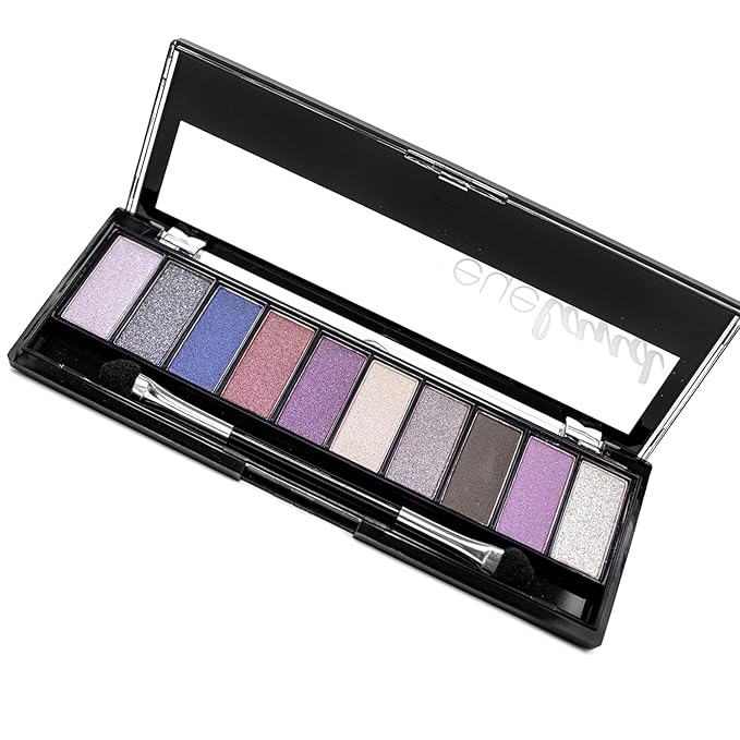 Palladio Eyeland Vibes, Escape to the Tropics, 10 Count Eyeshadow Palette, 5 Curated Palettes, Seductive Nudes to Vibrant Hues, Complimentary Shades, Day and Night Looks, Rich Pigment, Cabana