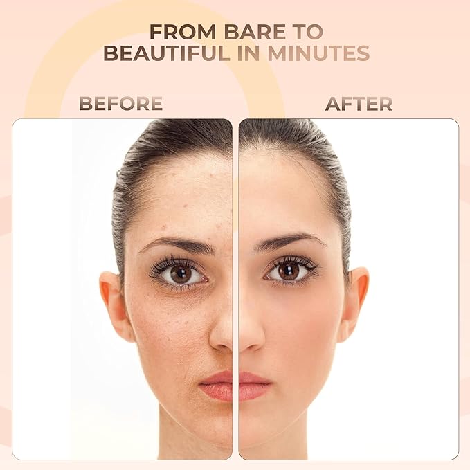 (Warm) (Most Popular Neutral Shade) (20gm Jar) Matte Mineral Makeup Loose Powder Foundation – Full Coverage, Natural Finish, Noncomedogenic, SPF 30