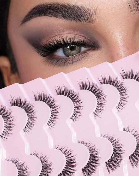 Wispy False Eyelashes Natural Flared Eye Lashes Strip M-41