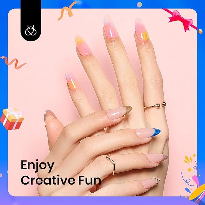 Beetles Blooming Gel - Hema Free Clear Blossom Blooming Gel Polish for Spreading Effect DIY Watercolor Floral Print Soak off Nail Diy Manicure Art Design Gift