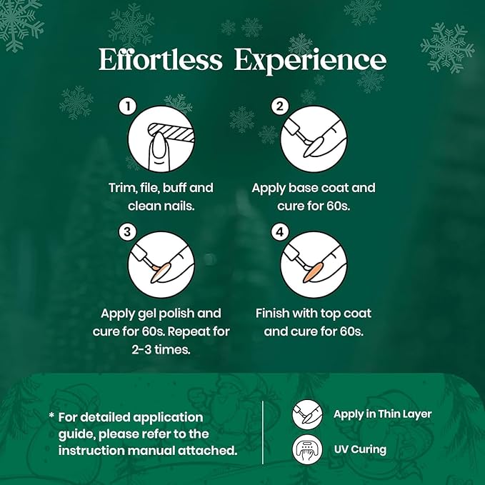 Beetles Carnival Evergreen Gel Nail Polish Set 6 Pcs Glitter Green Sparkle Gel Polish Kit Soak Off UV Nail Lamp Avocado Dark Green Nail Gel Nail Kit Nail Art Design