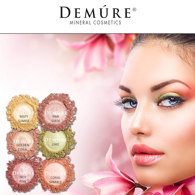 Demure Mineral Make Up (Lime) Eye Shadow, Shimmer Eyeshadow, Loose Powder, Glitter Eyeshadow, Eye Makeup, Professional Makeup