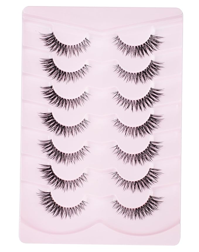 Wispy False Eyelashes Natural Flared Eye Lashes Strip M-41