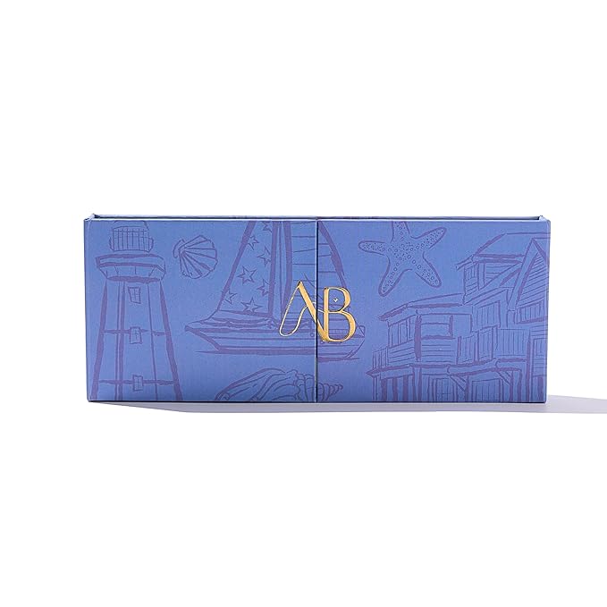 Hamptons Polish & Glowww Palette – 5-Piece Refillable Makeup Palette for Radiant Skin - Highlighters, Blush, Contour & Eye Shadows - Blendable, Long-Lasting, Vegan & Cruelty-Free