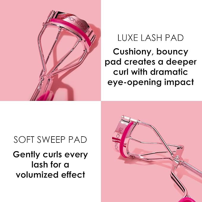 JAPONESQUE Day & Night Eyelash Curler with 2 Unique and Different Lash Pads That Offer Different Lash Curl Effects