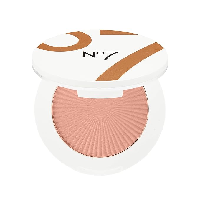 No7 Matte Powder Blush - Honey - Loose Blush Makeup Palette for Instant Flush of Color - Makeup Powder for Face with Skin Conditioning Vitamin E (3g)