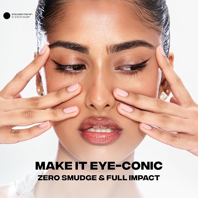 Sacheu Liquid Eyeliner STAY-N Long Wear Waterproof Eyeliner Pen with Ultra-Precise 360° Flexible Tip — Smudge-Proof Vegan & Cruelty-Free Eye Makeup, Eye’m Sharp