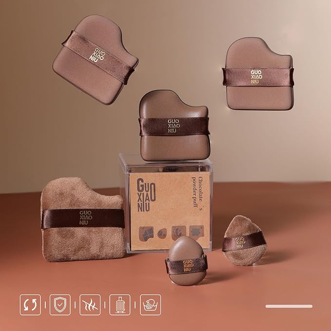 24pcs Powder Puffs Set With 4 Cases, Makeup Powder Puff, Velour Makeup Puff, Setting Powder Puff, Reusable & Washable, Ideal For Foundation, Powder Cream, Setting, Christmas Gifts For Women