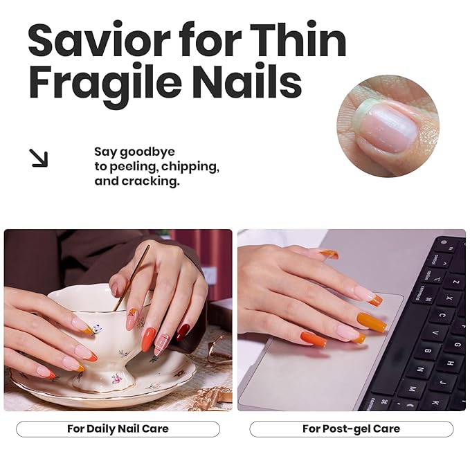 Beetles Fall Nail Polish Set P180, 6 Color Red Yellow Green Quick Air Dry Nail Polish, Natural Nail Lacquer Manicure DIY Nail Art Salon Christmas Gift For Women