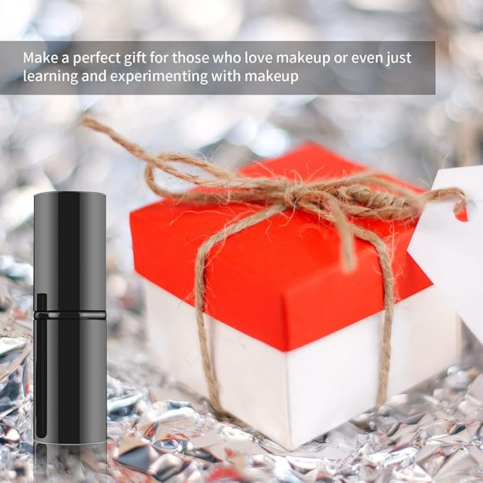 Falliny Makeup Brushes Retractable, Travel Powder Foundation Kabuki Brush, Portable Face Liquid Foundation Sunscreen Brush with Cover for Blending Liquid, Bronzer,Cream or Flawless Powder Cosmetics