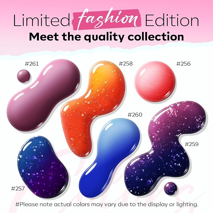 modelones Color Changing Nail Polish Set, 6 Colors Winter Pink Blue Purple Orange Neon Mood Temperature Change Ombre Quick Dry Mini Manicure Kit DIY Nail Art Salon Gifts For Women Girls