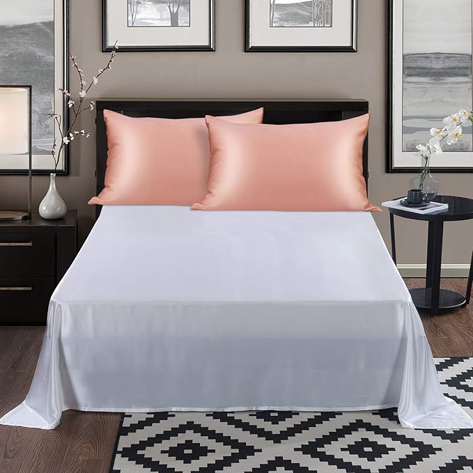 ALASKA BEAR Natural Silk Pillowcase, King (1pc, Dusty Pink)