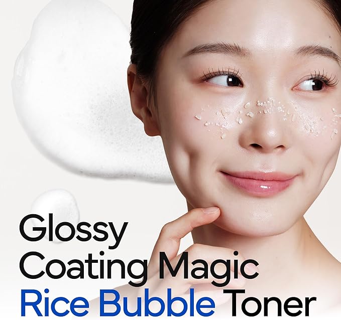 Rice Milky Foam Bubble Toner I Trouble Care, Hydrating, Glowing Skin, Sensitive Skin, Calming Skin I with Niacinamide & Rice Extract (5.07fl.oz / 150ml)