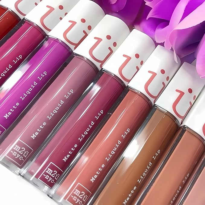 M2U NYC Nude Red Matte Liquid Lipstick – Long Lasting High Impact Color with Up to 17H Wear – Matte Lipstick for Women – No Budge, Lightweight Creamy Vegan Formula Infused with Jojoba Oil - Soho