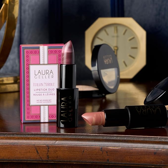 LAURA GELLER NEW YORK Italian Marble Lipstick Duo - Berry Banana & Rose Macaron