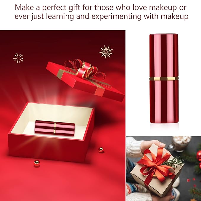 Falliny Retractable Kabuki Makeup Brush, Travel Face Blush Brush, Portable Powder Foundation Sunscreen Brush with Cover for Blush, Bronzer, Buffing, Flawless Powder Cosmetics