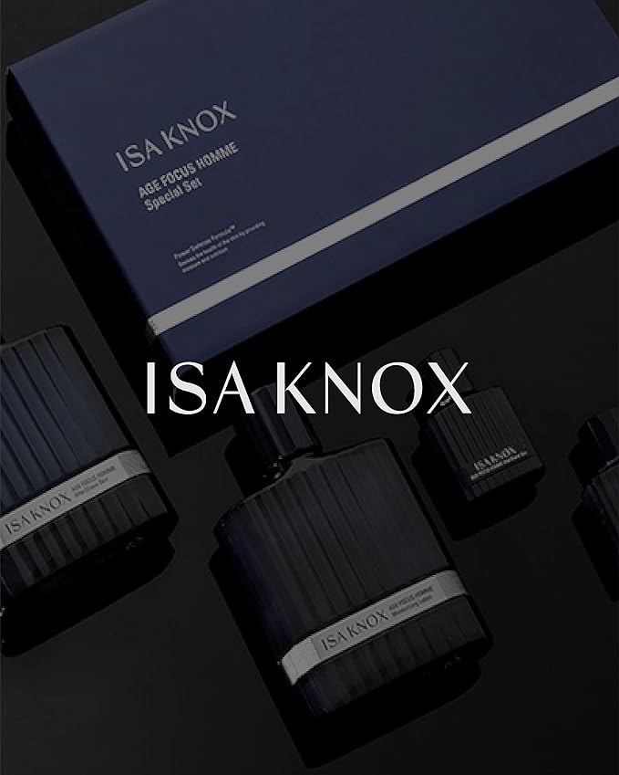 ISA KNOX Age Focus Homme (Face Emulsion, 5.1fl oz) - Hydrating Facial Moisturizer to Soothe and Moisturize Shaving-Irritated Skin for a Refreshing Sensation by LG Beauty. Niacinamide