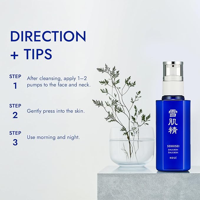 SEKKISEI Emulsion, Lightweight Hydrating Facial Moisturizer, 4.7 Ounce