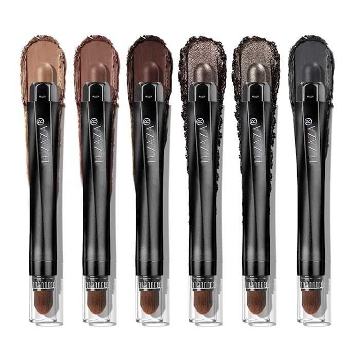 6PCS Neutral Eyeshadow Stick Makeup Set, Matte Cream Eye Shadow Eyeliner Brightener Pencil Crayon - B3 Iced Oat
