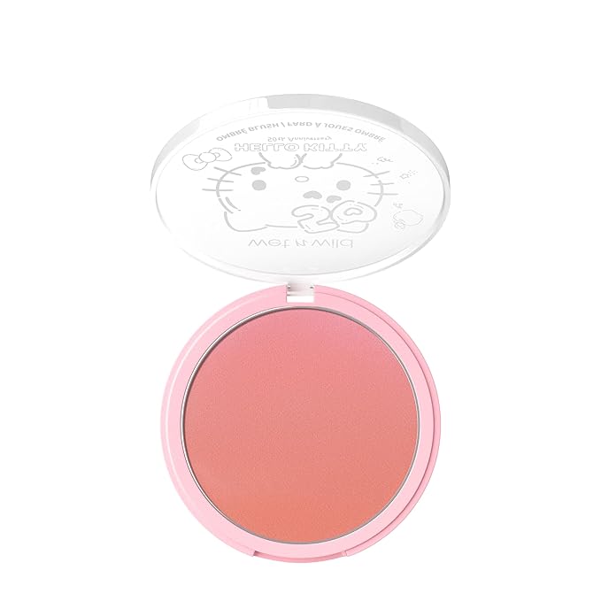 wet n wild Hello Kitty Ombre Blush, Buildable, Blendable Customizable Color, New Gradient Formula, Cruelty-Free & Vegan - Cotton Candy
