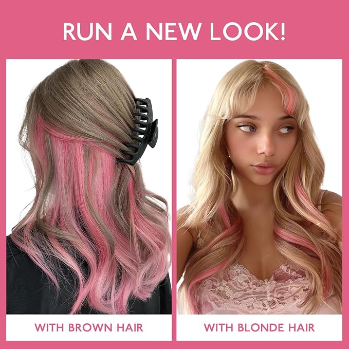 WENNALIFE I Tip Hair Extensions Human Hair, 50g 100s 16 Inch Peach Pink Remy Itip Human Hair Extensions Invisible Itips Straight I Tips Fusion Extensions Real Human Hair