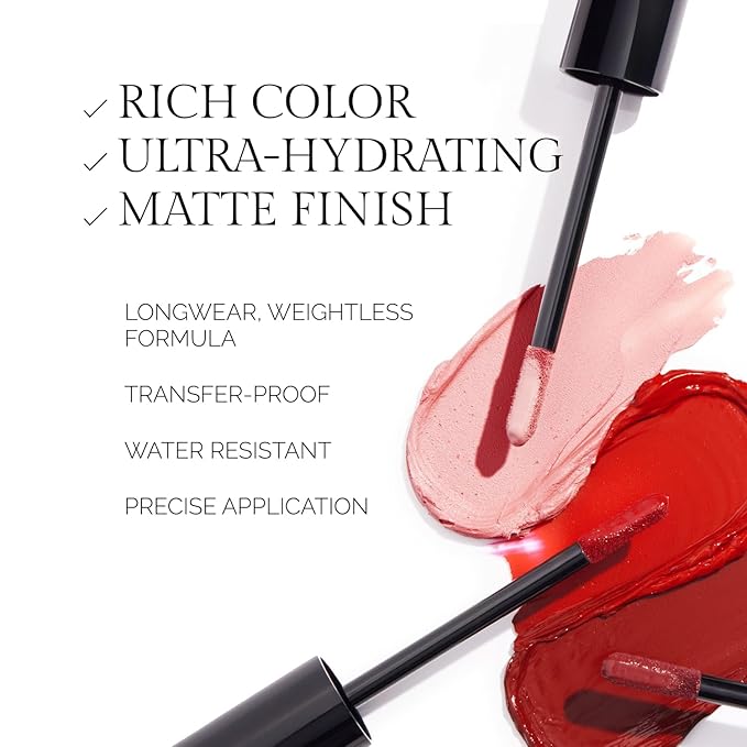 OFIR Velvet Bond Liquid Matte Lipstick | Matte Liquid Lipstick for Bold, Full Coverage Color | Hydrating Pigments Offer All-Day Comfort | Vegan Formula | Fig - Wine Shade | 0.12 fl oz