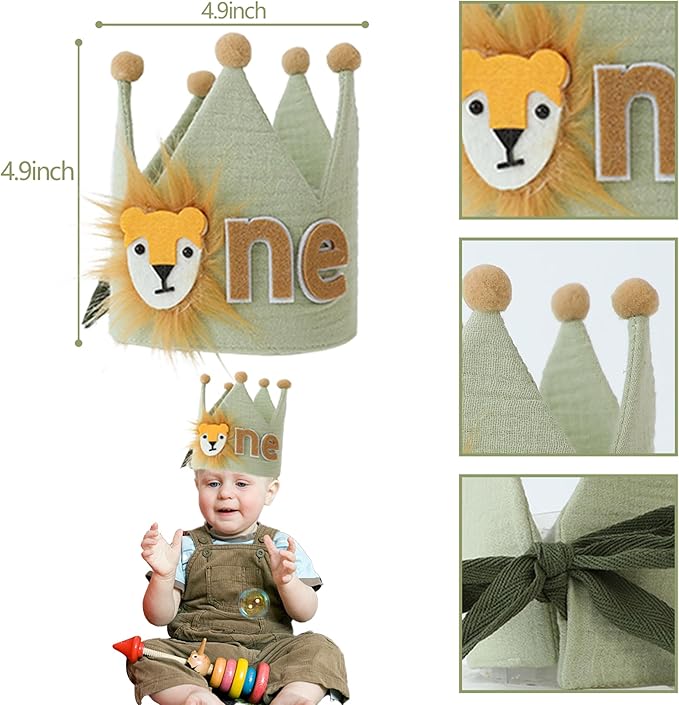 Wild One Birthday High Chair Banner Party Decoration For Boys Jungle Theme Decorative For Kids Bedroom