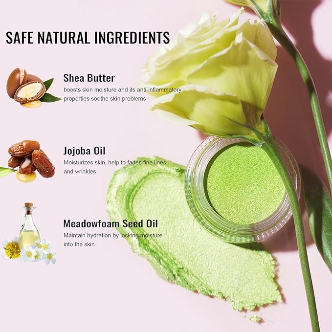 Oulac Gold Cream Eyeshadow - Highly Pigmented Natural Sombra de Ojos, Waterproof & Long Lasting with Moisturizing Formula, Shimmer Glitter Eye Makeup, 6g (21)