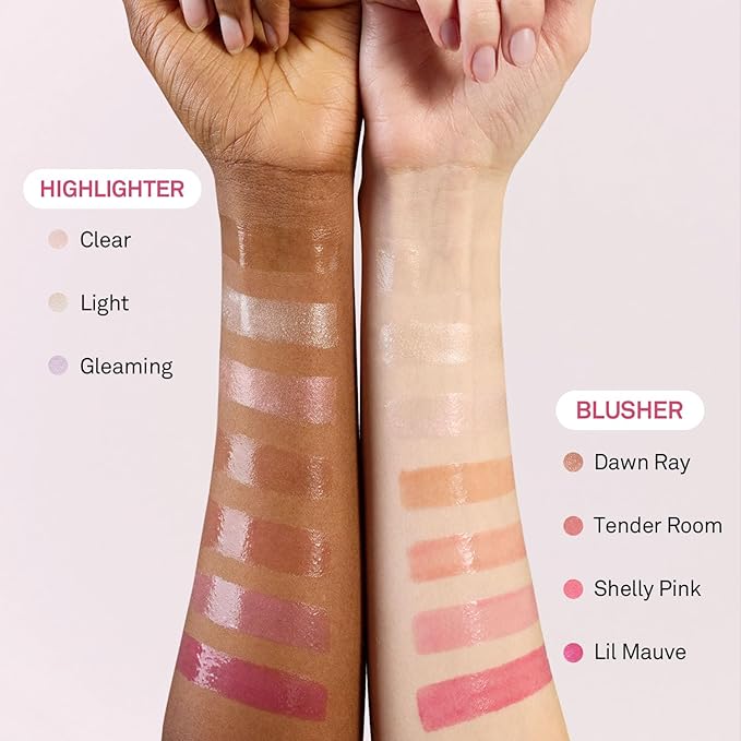 hince True Dimension Radiance Balm - Highlighter for Korean Glass Skin, Blush for Cheeks, Cream Blush, Contour Stick, Natural Glowy Look, Clean Makeup for Radiant Complexion, 10g (LIL MAUVE, TP006)