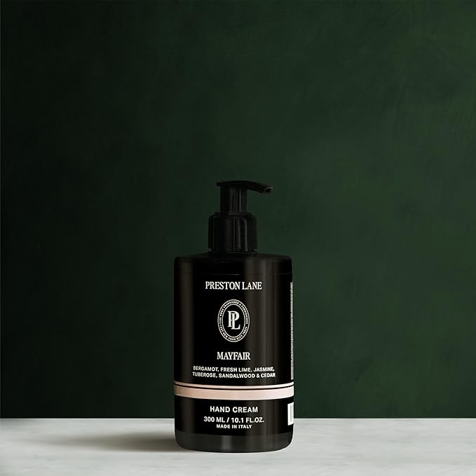 Preston Lane The Hand Cream, Non-Greasy Moisturizer, Nourishing, Essential Oils & Hyaluronic Acid