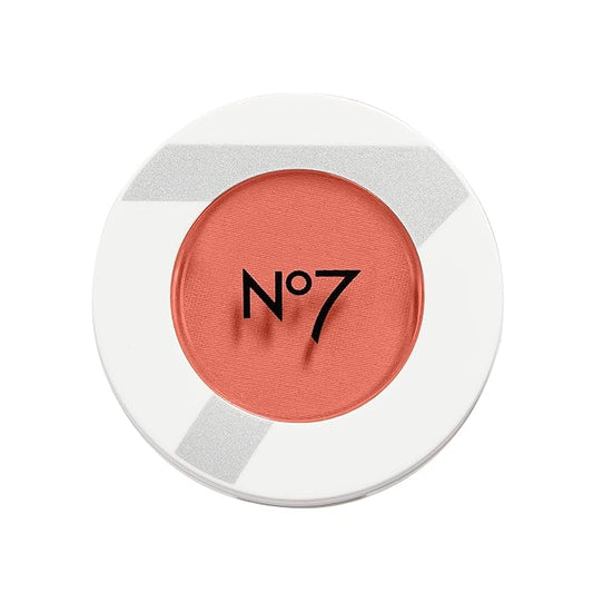 No7 Matte Powder Blush - Peaches - Loose Blush Makeup Palette for Instant Flush of Color - Makeup Powder for Face with Skin Conditioning Vitamin E (3g)