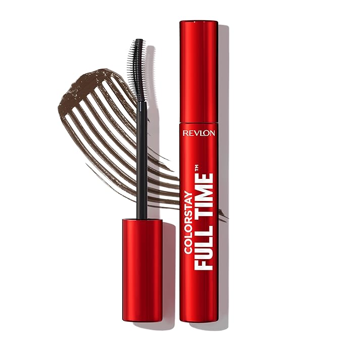 Revlon ColorStay Full Time Mascara, Volumizing Eye Makeup, 24 Hour Wear, Smudge-Proof, Non-Clumping and Flake-Free Formula, 403 Natural Brown