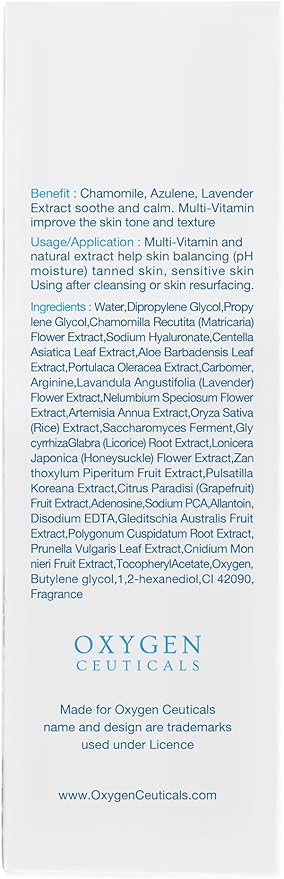 OxygenCeuticals Toning Gel – Premium Hydrating Gel Toner with Centella & Licorice Root Extracts, Adenosine Anti-Wrinkle, Soothing Care for Dry & Sensitive Post-Treatment Skin. 1.69 fl.oz (50ml)