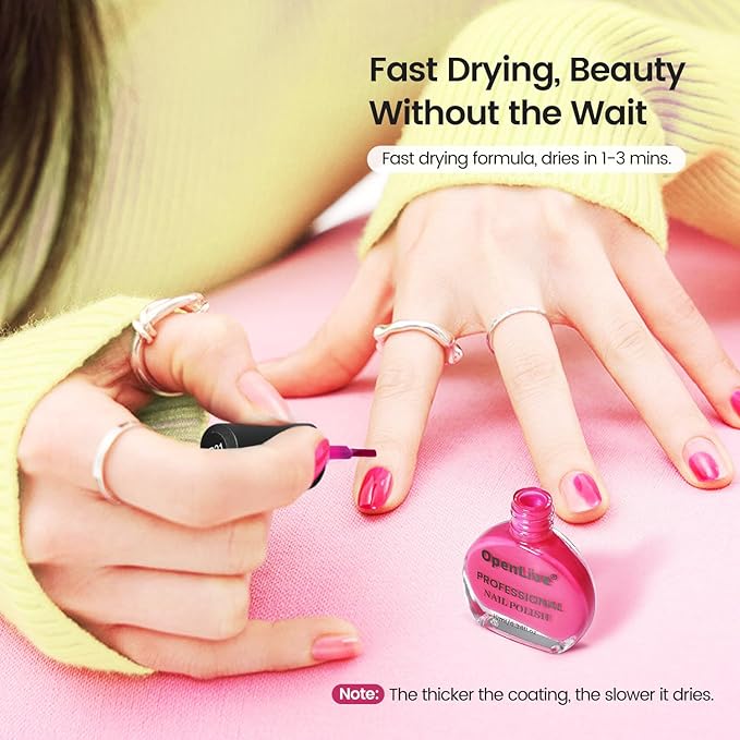 10ml Nude Pink Nail Polish Set 6 Colors Brown Red Purple All Seasons Neutral Color Quick Dry Nail Polish Set for Women Salon DIY Nail Art