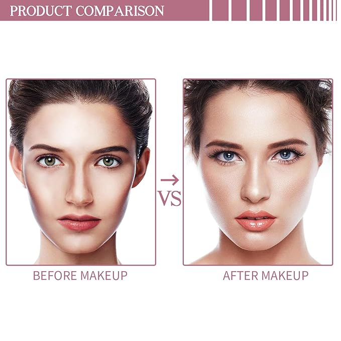 Purple Highlighter Stick,Highlighter Makeup for Face & Body, Multi-Use Body Shimmer Glow Cream for All Skin Types, Buildable, Non-Caking, Long Lasting Radiant for All Day, Great Gift for Women & Girls