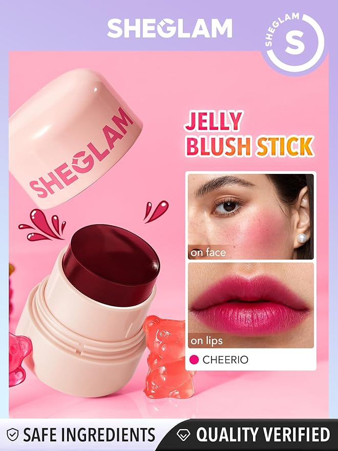 SHEGLAM Jelly-Licious Hydrating Lip & Blush Tint-Cheerio