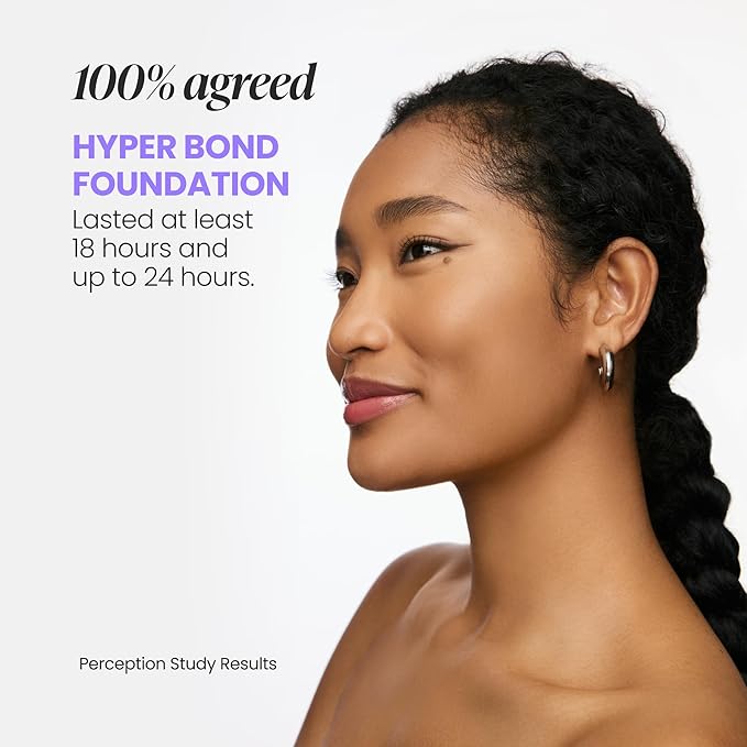 Wonderskin Hyper-Bond Serum Foundation – Waterproof, Transfer-Proof, 24HR Longwear Face Makeup with Niacinamide & Hyaluronic Acid – Lightweight, Natural Finish, Vegan & Cruelty-Free (Halo)
