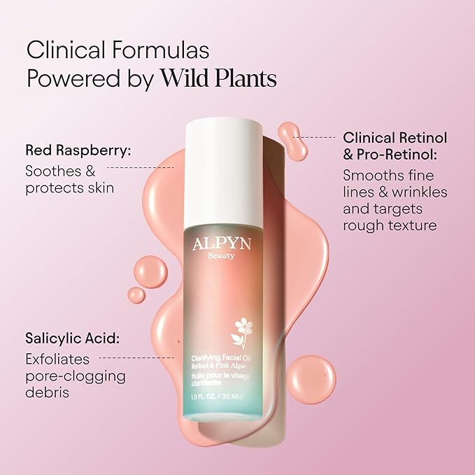 Alpyn The Clear Skin Method: 4.0 Fl Oz. Pore Perfecting Liquid + 1 Fl Oz Clarifying Facial Oil + 4 Fl Oz. Brightening Bubbling Cleanser