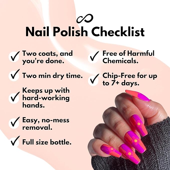 Eternal Neon Nail Polish Set for Women (GIRLS JUST WANNA HAVE NEONS) - Nail Polish Set for Girls - Lasting & Quick Dry Fingernail Polish Kit for Home DIY Mani Pedi - Made in USA, 13.5mL (Set of 5)