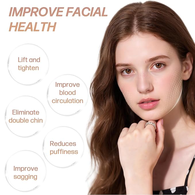 New Lymphatic Contour Face Brush, Wood Face Brush, Lymphatic Drainage device for Face and body, Chin & Jawline Sculpting, Ergonomically Designed to Fit The Skin Precisely and Relieve Fatigue