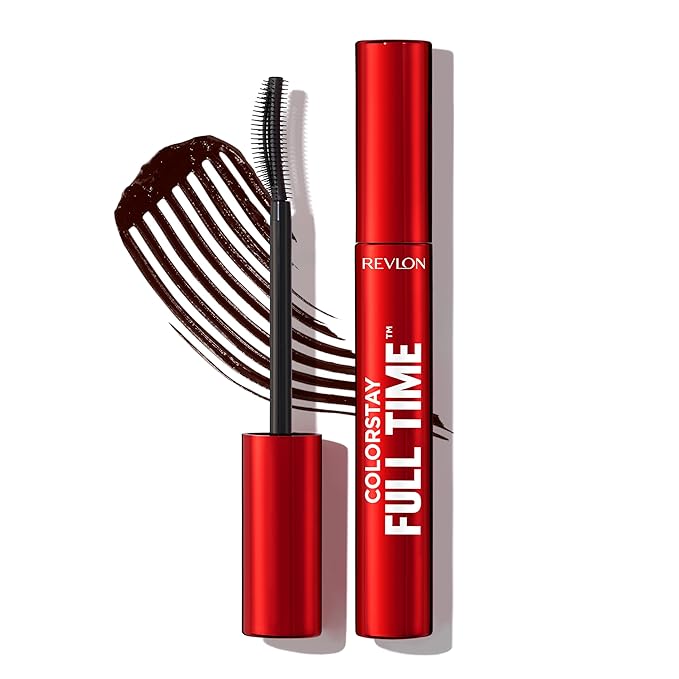 Revlon ColorStay Full Time Mascara, Volumizing Eye Makeup, 24 Hour Wear, Smudge-Proof, Non-Clumping and Flake-Free Formula, 402 Black Brown