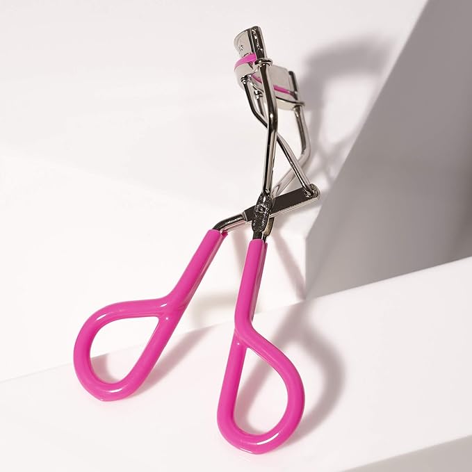 Tweezerman Neon Great Grip Eyelash Curler, Pink, 0.3 Oz