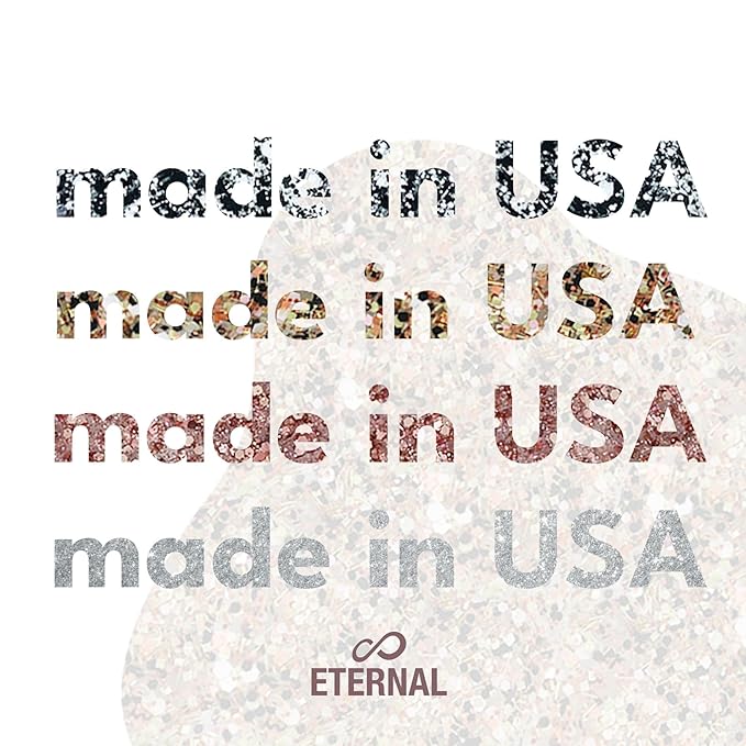 Eternal Glitter Nail Polish Set for Women (CONFETTI CARNIVAL) - Rose Gold Nail Polish Set for Girls | Long Lasting & Quick Dry Nail Polish Kit for Home DIY Manicure | Made in USA, 13.5mL (Set of 4)