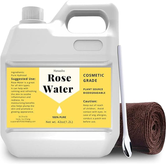 42 fl oz Rose Water for Face Hydrating Mist, 100% Pure Rose Water, Cleanses & Softens, Promotes Healthy Cell, Suitable for All Skin Types