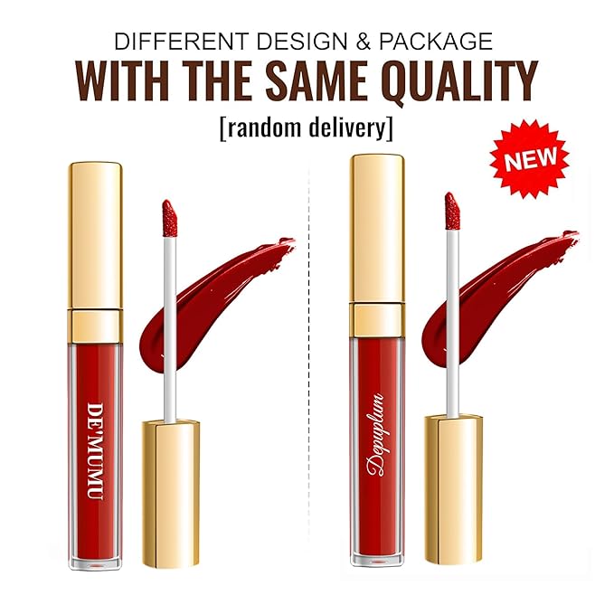 Red Lipstick Matte for Women, Color Stay Long Lasting Lipstick Smudgeproof Liquid Lipsticks, Cruelty Free Lip Color (DM05 Dragon Girl)