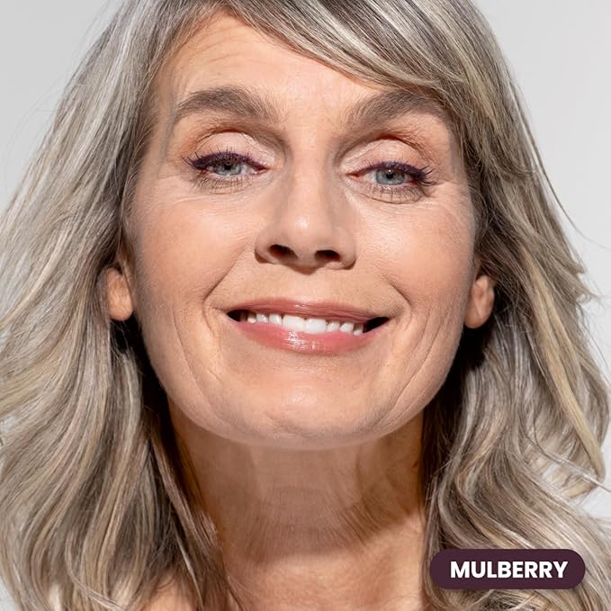 PRIME PROMETICS PrimeEyes Glide Eyeliner for Mature Women – Waterproof, Long-Stay and Mess-Proof – Gel Creme Texture, Discreet Sharpener and Effective Smudger (Mulberry)