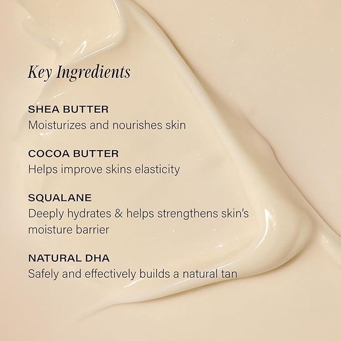 + Lux Unfiltered N°32 Gradual Self Tanner, Hydrating Self Tanning Lotion with Shea Butter & Squalane - Non-Sticky, No Transfer, Natural-Looking Tan - Vegan & Cruelty-Free Sunless Tanner - Rosewood