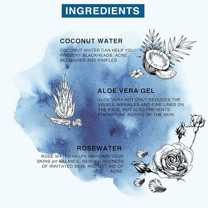 BEAUTE DE PROVENCE | Face & Body Mist Spray - Hydrating Coconut Water With Moisturizing Hyaluronic Acid | Instant Cooling, Conditoning, Hydrating | 8 FL OZ