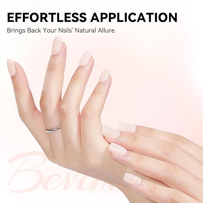 Nail Strengthener Natural Nails Hardener Extra Strong and Growth Nude Nail Repair Strengthening Polish Ridge Filler for Weak and Damaged Nails 12ML